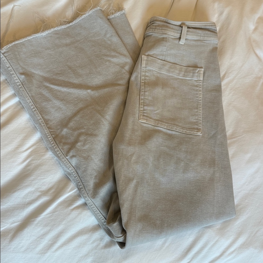 Zara Light Gray Straight Jeans